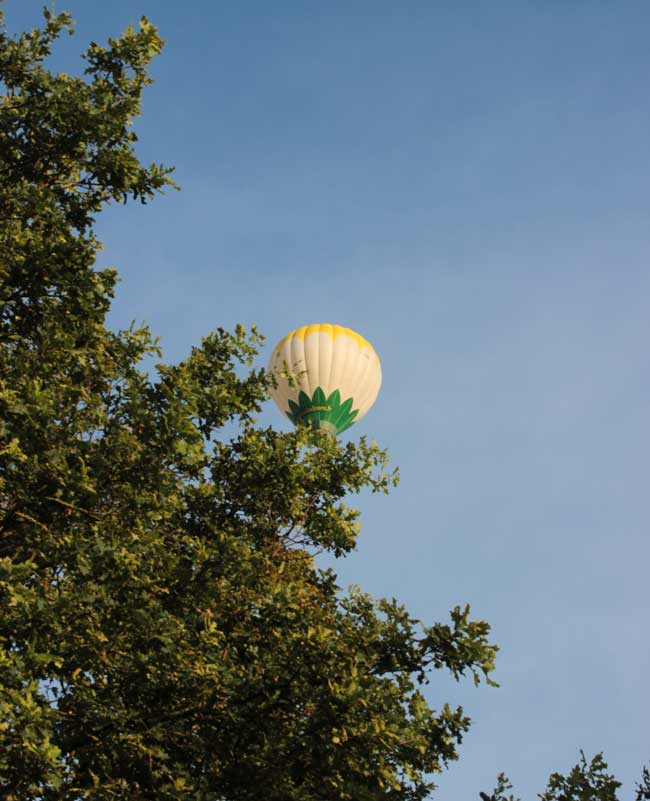 montgolfière en vol 